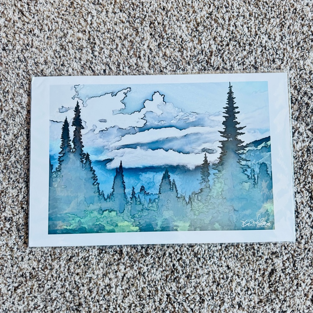 PNW Giclee print signed by artist. Daniel T. Fleming